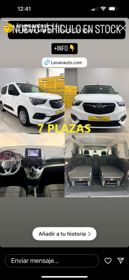 Opel / Combo  7 plazas lleno